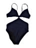 J.Crew Solid Blue Two Piece Swimsuit Size 6 - photo 1