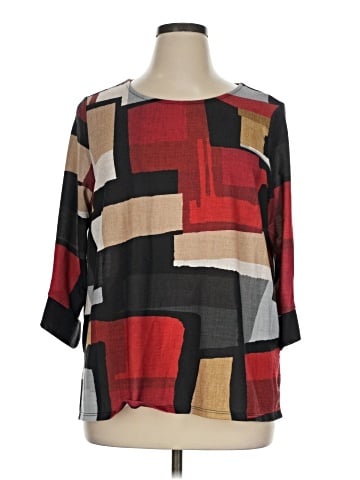 Alfred Dunner 3/4 Sleeve T-Shirt (view 1)