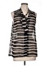 Pleione 100% Polyester Gray Sleeveless Blouse Size L - photo 1