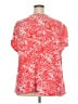 Faded Glory Red Short Sleeve Blouse Size 3X - photo 2