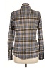 J.Crew 100% Cotton Plaid Brown Long Sleeve Button-Down Shirt Size 8 - photo 2
