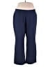 Roaman's Solid Blue Active Pants Size 22W - photo 1