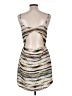 Rusty 100% Polyester Print Silver Cocktail Dress Size L - photo 2