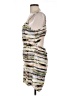 Rusty 100% Polyester Print Silver Cocktail Dress Size L - photo 5