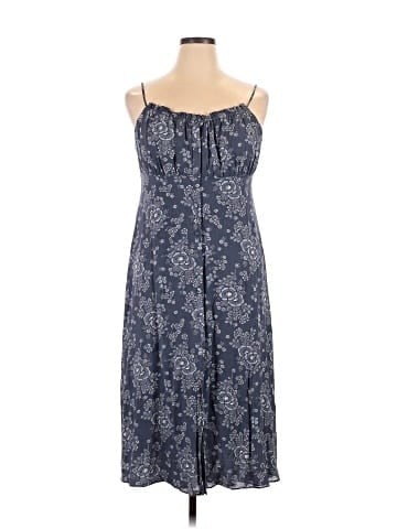 Madewell Tie-Back Button-Front Midi Dress in Archival Floral (view 1)