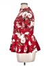 Shein Floral Red Short Sleeve Blouse Size 1X - photo 5