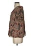 Adrienne 100% Polyester Brown Short Sleeve Blouse Size S - photo 5