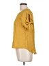 Mine Yellow Short Sleeve Blouse Size L - photo 5