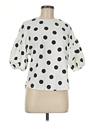 Zara W&B Collection 3/4 Sleeve Blouse (view 1)