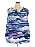 Avenue 100% Polyester Blue Sleeveless Blouse Size 22 Plus - photo 1