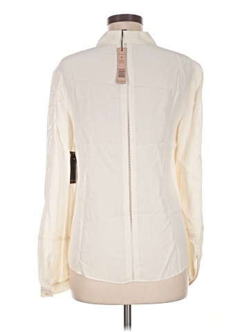 Rachel Roy Long Sleeve Silk Top (view 2)
