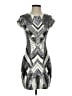 Express Graphic Silver Cocktail Dress Size XS - photo 1
