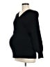 Isabel Maternity Black Pullover Sweater Size Med Maternity - photo 1