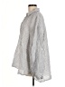 Babaton 100% Linen Stripes Silver Long Sleeve Blouse Size M - photo 5