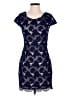 Soieblu 100% Polyester Stars Blue Cocktail Dress Size M - photo 1
