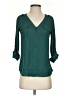 Candie's 100% Polyester Teal 3/4 Sleeve Blouse Size XS - photo 1
