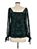 Ingrid + Isabel 100% Polyester Teal Long Sleeve Blouse Size Med (2) - photo 2