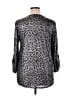Chances R Animal Print Gray 3/4 Sleeve Blouse Size XL - photo 2