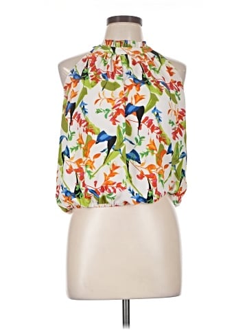 Rose + Olive Sleeveless Blouse (view 1)