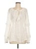Sundance 100% Linen Ivory Long Sleeve Blouse Size M - photo 1