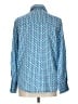 Zara Print Blue Long Sleeve Blouse Size L - photo 2