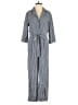 JOA 100% Cotton Stripes Gray Jumpsuit Size S - photo 1