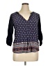 Ariat 100% Rayon Blue 3/4 Sleeve T-Shirt Size XL - photo 1