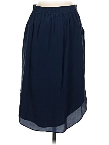 Madewell Silk Island Button-Front Skirt (view 2)