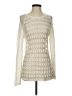 Dex 100% Acrylic Ivory Long Sleeve Top Size S - photo 1