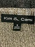 Kim & Cami Metallic Silver Long Sleeve Blouse Size S - photo 7