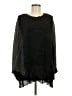 Lulu 100% Acrylic Black Poncho Size M - photo 1