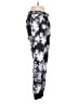 Rebecca Taylor 100% Silk Floral Black Silk Pants Size 2 - photo 4