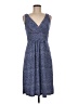 Chaps Polka Dots Blue Casual Dress Size M - photo 1