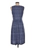 Chaps Polka Dots Blue Casual Dress Size M - photo 2
