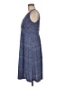 Chaps Polka Dots Blue Casual Dress Size M - photo 5