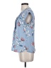 Daniel Rainn 100% Polyester Blue Short Sleeve Blouse Size S (petite) - photo 5