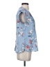 Daniel Rainn 100% Polyester Blue Short Sleeve Blouse Size S (petite) - photo 4