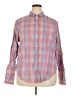 J.Crew Plaid Pink Long Sleeve Button-Down Shirt Size 18 - photo 1