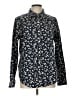 L.L.Bean 100% Cotton Floral Blue Long Sleeve Blouse Size L - photo 1