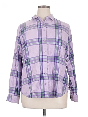 St. John's Bay Long Sleeve Button-Down Shirt (view 1)