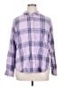 St. John's Bay Plaid Purple Long Sleeve Button-Down Shirt Size XL - photo 1