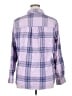 St. John's Bay Plaid Purple Long Sleeve Button-Down Shirt Size XL - photo 2