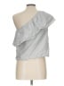 Lush 100% Cotton Gray Sleeveless Top Size L - photo 2
