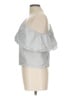 Lush 100% Cotton Gray Sleeveless Top Size L - photo 5