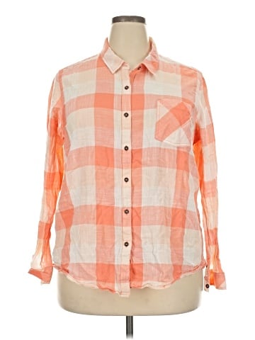 Natural Reflections Long Sleeve Button-Down Shirt (view 1)