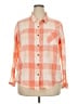 Natural Reflections Checkered-gingham Orange Long Sleeve Button-Down Shirt Size XXL - photo 1