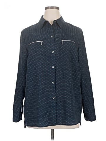 Jones New York Signature Long Sleeve Blouse (view 1)