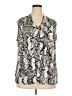 Worthington Silver Sleeveless Blouse Size 2X - photo 1