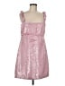 Ganni 100% Polyester Pink Cocktail Dress Size EU 40 / US 10 - photo 1