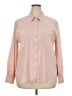 Chico's Solid Pink Long Sleeve Button-Down Shirt Size XXL (4) - photo 1